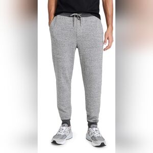 Faherty Double Knit Sweatpants Carbon Heather Gray S